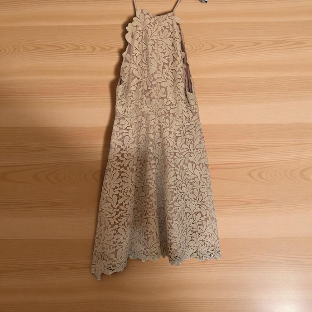Stylestalker Blush and Cream Lace Dress